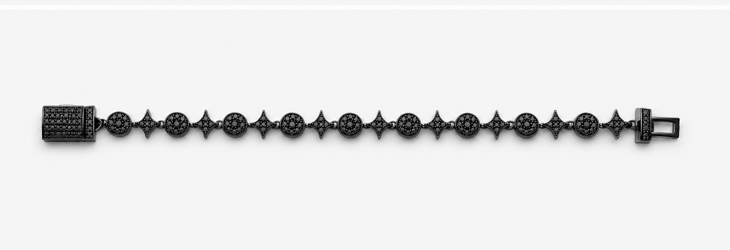 Iridezcent - Chrome Tearz 9MM Stars Bracelet